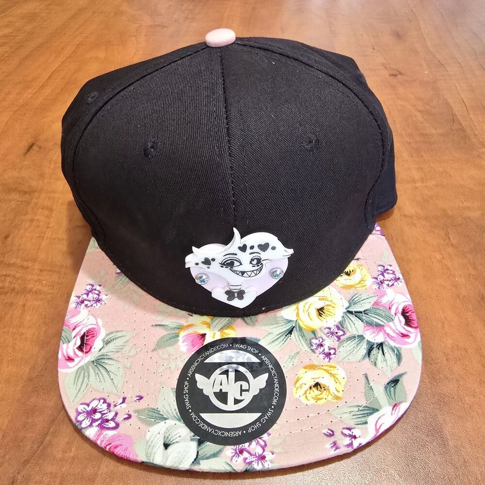 Arsenic X Cyanide Hazbin Hotel Angel Dust Floral Brim Snapback Hat OS
